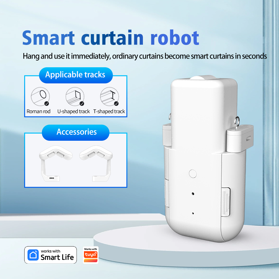 Smart Curtain Robot for Rod & Track Curtains